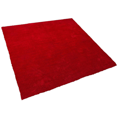 DEMRE Red Shaggy Carpet 200 x 200 cm [3]