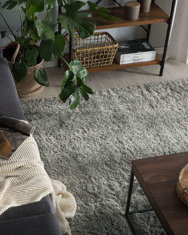 Covor cu fir lung - Shaggy rug EVREN Light grey 200 x 300 cm
