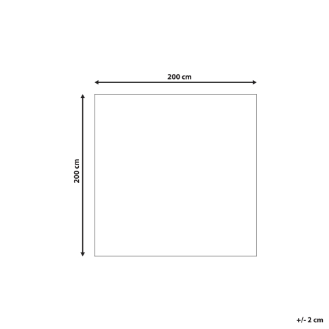 Covor shaggy EVREN Maro deschis 200 x 200 cm [2]