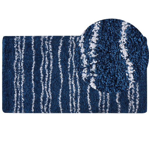 TASHIR shaggy carpet Blue 80 x 150 cm [1]