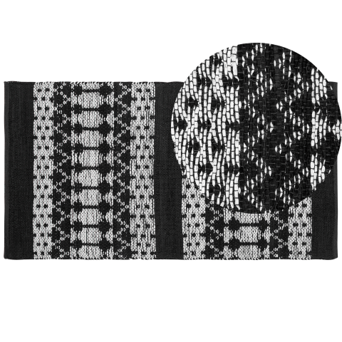 Covor SOKUN Negru 80 x 150 cm Piele naturală [1]