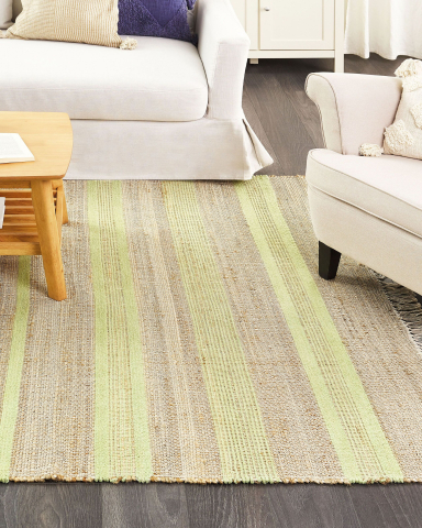 Covor împletit - Carpet TALPUR Light green 160 x 230 cm Jute
