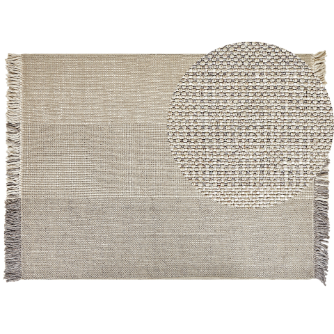 TEKELER Rug Grey 160 x 230 cm Wool [1]