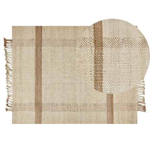 YELMEZ Carpet Beige 140 x 200 cm Jute [1]
