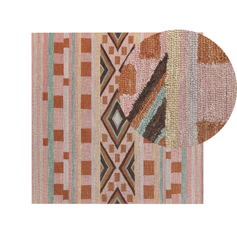 Covor YOMRA Multicolor 200 x 200 cm Lână [1]