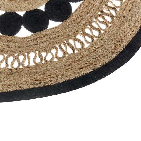 YOZGAT Rug Beige ø 120 cm Jute [4]