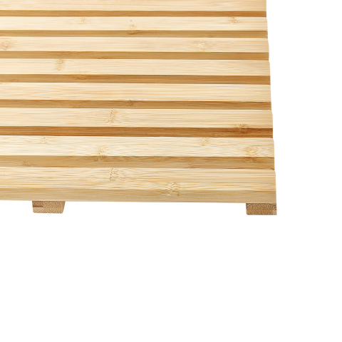 BARTOW bath mat Light brown 53 x 36 cm Bamboo wood [4]