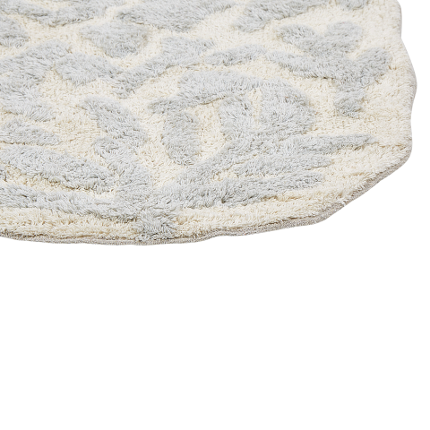 Bath mat DERIK Light grey 60 x 90 cm Cotton [5]