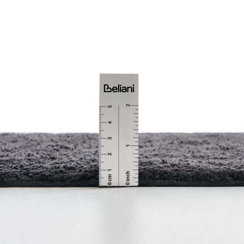 Goela Bath Mat Black 60 x 90 cm Cotton [6]