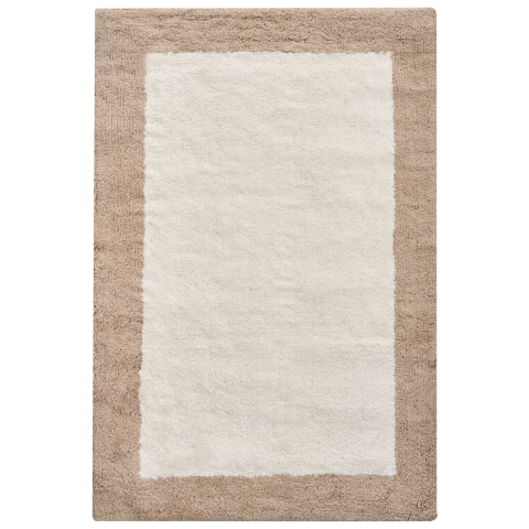 KABRI Bath Mat Brown/Beige 60 x 90 cm Cotton [1]