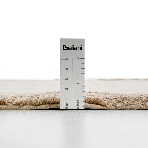 KABRI Bath Mat Brown/Beige 60 x 90 cm Cotton [6]