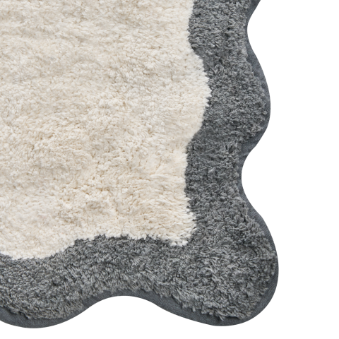 Covoraș de baie NANGAL Gri/Bej 60 x 90 cm Bumbac [5]