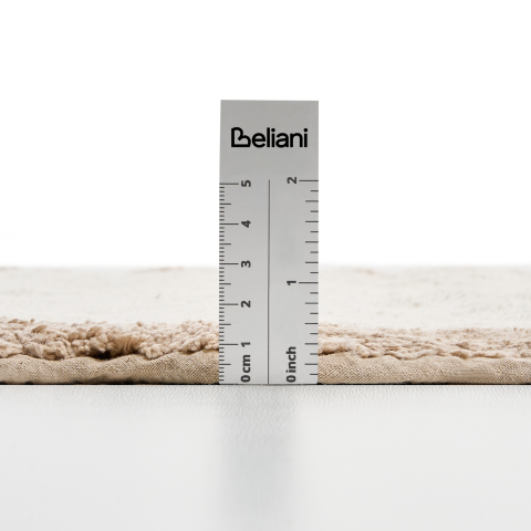 Covoraș de baie NANGAL Maro/Bej 60 x 90 cm Bumbac [6]