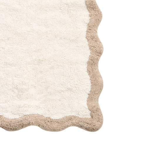 Covoraș de baie NANGAL Maro/Bej 80 x 150 cm Bumbac [5]