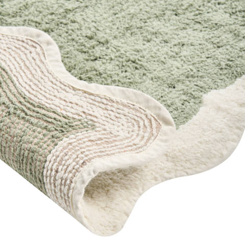 Covoraș de baie NANGAL Verde 60 x 90 cm Bumbac [4]