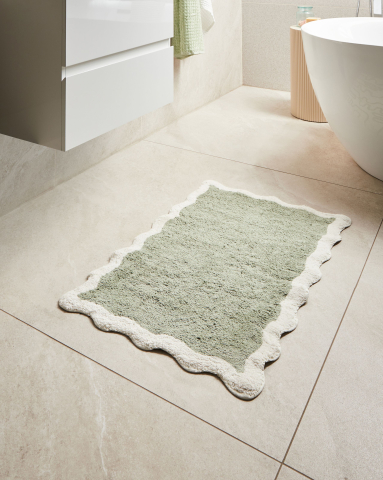 Covoraș de baie - Covoraș de baie NANGAL Verde 60 x 90 cm Bumbac