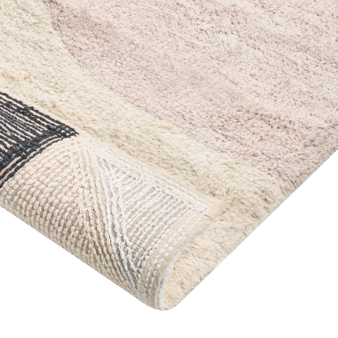 SANOLI Bath Mat Beige 60 x 90 cm Cotton [4]