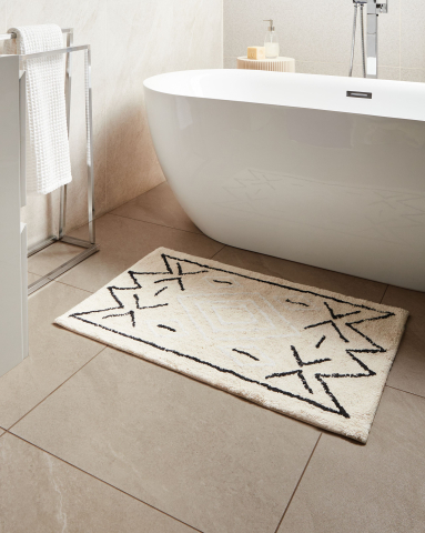 Covoraș de baie - Covoraș de baie UNTLA Bej deschis 60 x 90 cm Bumbac