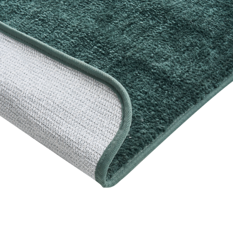 URLANA Bath Mat Dark Green 60 x 90 cm Microfiber [4]