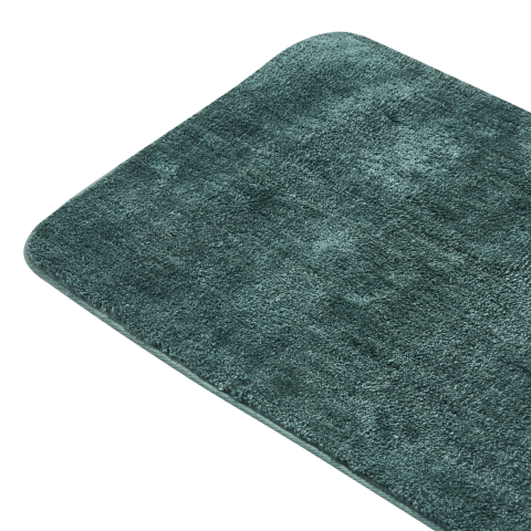 URLANA Bath Mat Dark Green 60 x 90 cm Microfiber [3]