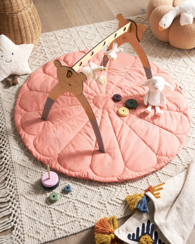 Covoare - Covoraș de joacă pentru copii ELIZJUM 110 x 110 cm Bumbac Roz