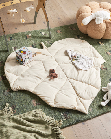 Covoraș de joacă pentru copii - Covoraș de joacă pentru copii HELIKON 110 x 110 cm Bumbac Alb-murdar