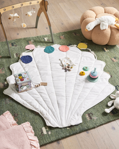 Carpets - KADMEA Children's Play Mat 110 x 110 cm Cotton White