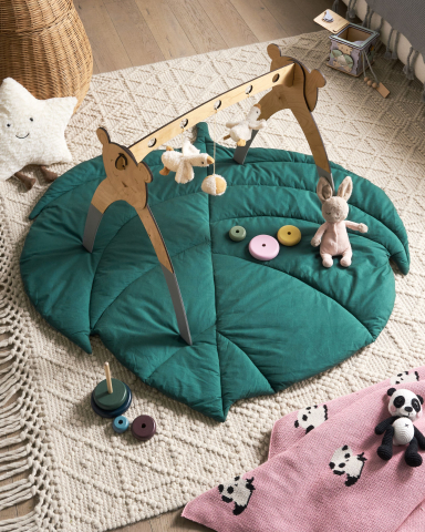 Covoraș de joacă pentru copii - Covoraș de joacă pentru copii OLIMP 110 x 110 cm Bumbac Verde