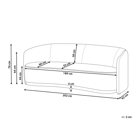 cu 3 locuri ROSET  Bej deschis [2]