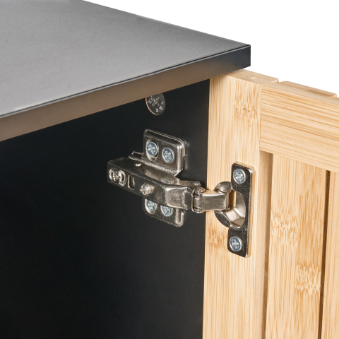 Dulap de baie MISCANTI Lemn de bambus 30 cm Maro deschis [6]