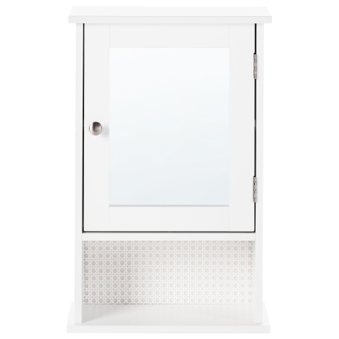 Dulap de baie suspendat cu oglindă HUILA 34 cm 53 cm Alb [4]