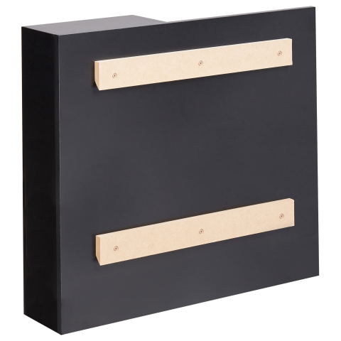 Wall-mounted Bathroom Cabinet with Mirror JOINVILLE 60 cm Black [4]