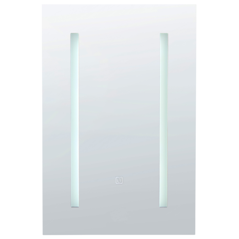 Dulap de baie suspendat cu oglindă LED CAMERON 40 cm 60 cm Negru [4]