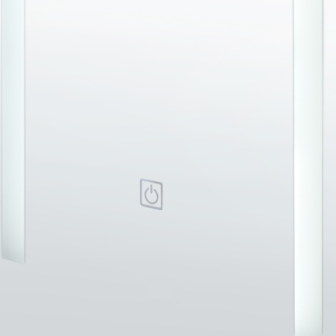 Dulap de baie suspendat cu oglindă LED CAMERON 40 cm 60 cm Negru [6]