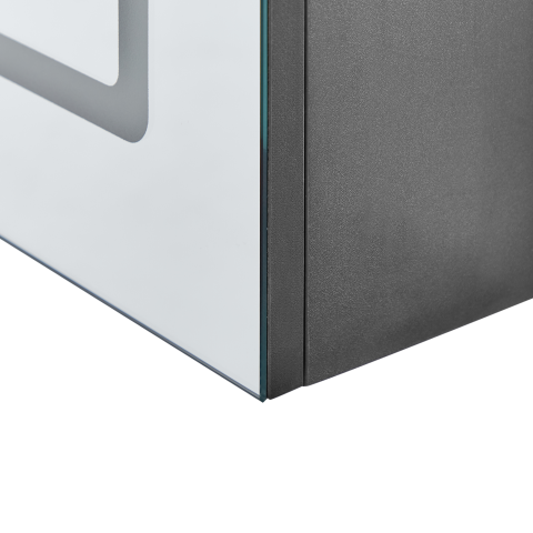 Dulap de baie suspendat cu oglindă LED CONDOR 40 cm 60 cm Negru [7]