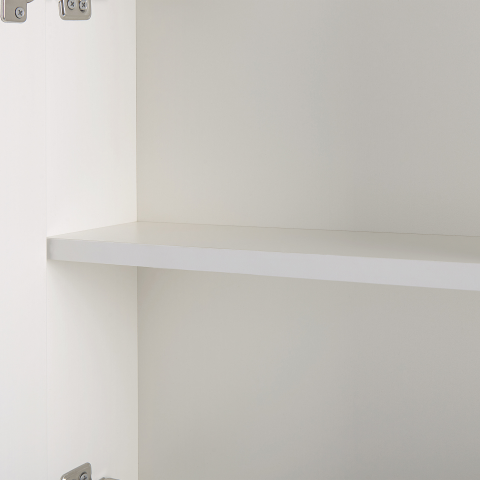 Dulap de baie suspendat cu oglindă LED MAZARREDO 60 cm 60 cm Alb [4]