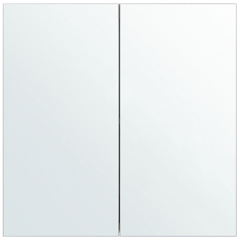 Dulap de baie suspendat cu oglindă NAVARRA 60 cm 60 cm Alb [4]