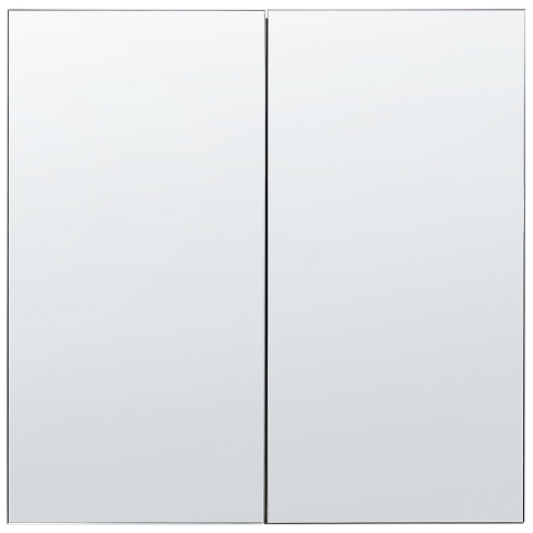 Dulap de baie suspendat cu oglindă NAVARRA 60 cm 60 cm Negru [4]