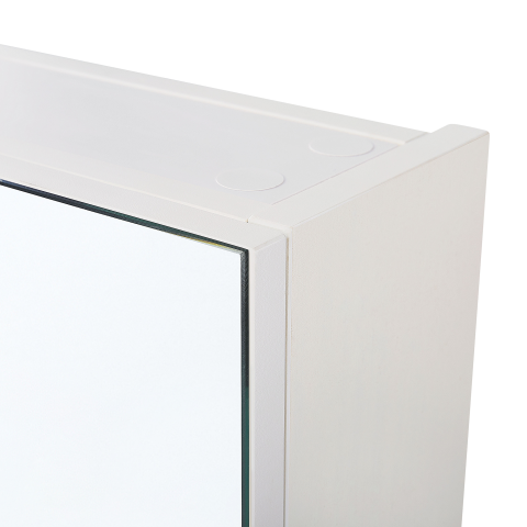 Bathroom Cabinet with Mirror NAVARRA 80 cm 70 cm White [7]