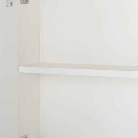 Dulap de baie suspendat cu oglindă PRIMAVERA 40 cm 60 cm Alb [5]