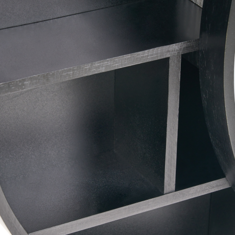 Suspended bathroom cabinet with mirror UCAYALI 50 cm 50 cm Black [7]