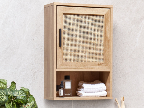 Mobilier baie - Dulap de baie suspendat ROSELL 40 cm Maro deschis