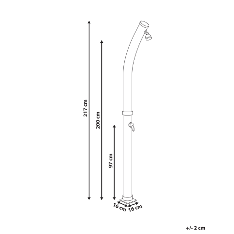 ENGABAO Portable Solar Garden Shower Black [2]