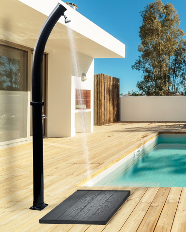 Duș de gradină - ENGABAO Portable Solar Garden Shower Black