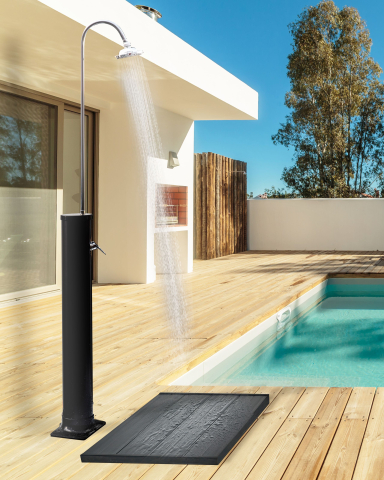 Duș de gradină - Portable solar garden shower JUANILLO Black