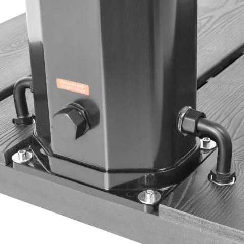 MARACAIBO portable solar garden shower Black [8]