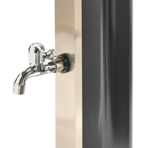 Portable solar garden shower TUXPAM Black [7]