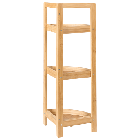 Corner shelf ILLAMPU Bamboo wood Light brown [4]