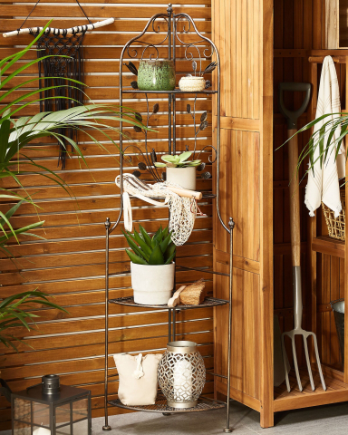 Etajeră pentru baie - Corner shelf SIDERNO Metal 35 cm 35 cm Black