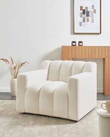 Whole Home - AGERUP Armchair Boucle Off-white